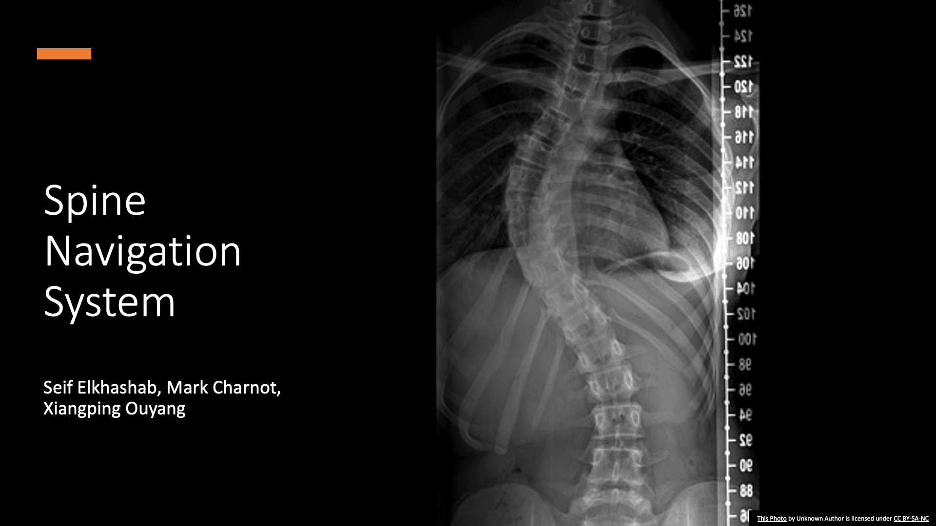 Spine navigation presentation slide 1 of 23